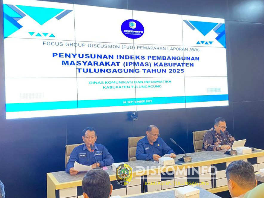 FOCUS GROUP DISCUSSION (FGD PEMAPARAN LAPORAN AWAL PENYUSUNAN INDEKS PEMBANGUNAN MASYARAKAT (IPMAS) KABUPATEN TULUNGAGUNG TAHUN 2025